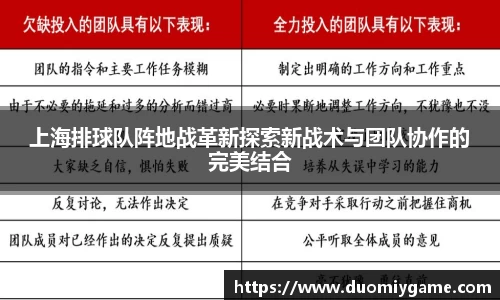 上海排球队阵地战革新探索新战术与团队协作的完美结合